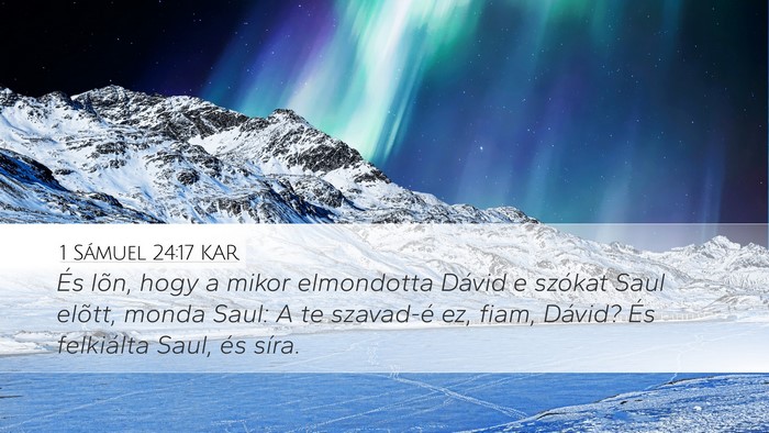 1 Sámuel 24:17 KAR Bible Verse Image