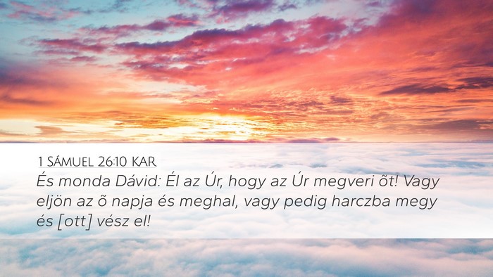 1 Sámuel 26:10 KAR Bible Verse Image