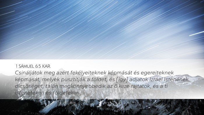 1 Sámuel 6:5 KAR Bible Verse Image
