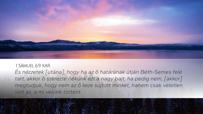 1 Sámuel 6:9 KAR Bible Verse Image