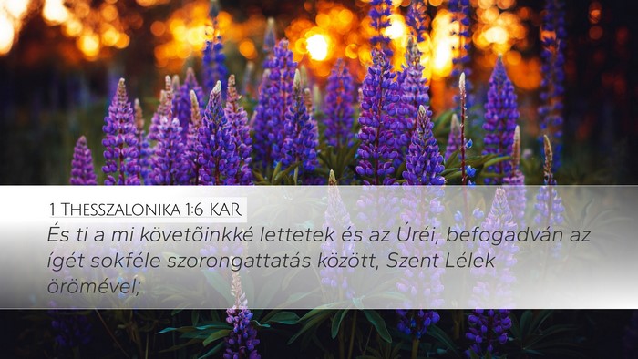 1 Thesszalonika 1:6 KAR Bible Verse Image