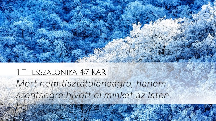 1 Thesszalonika 4:7 KAR Bible Verse Image