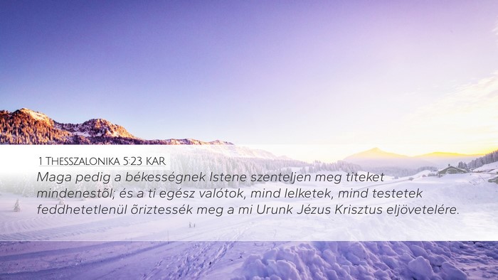 1 Thesszalonika 5:23 KAR Bible Verse Image