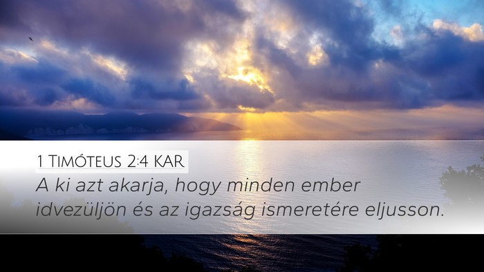 1 Timóteus 2:4 KAR Bible Verse Image