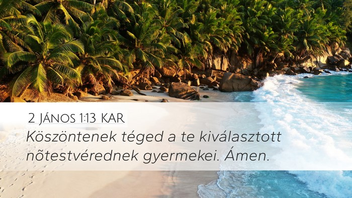 2 János 1:13 KAR Bible Verse Image