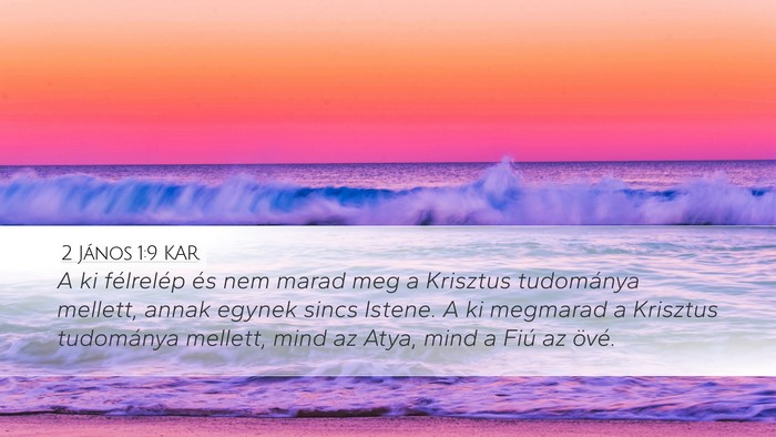 2 János 1:9 KAR Bible Verse Image