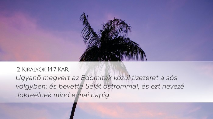 2 Királyok 14:7 KAR Bible Verse Image