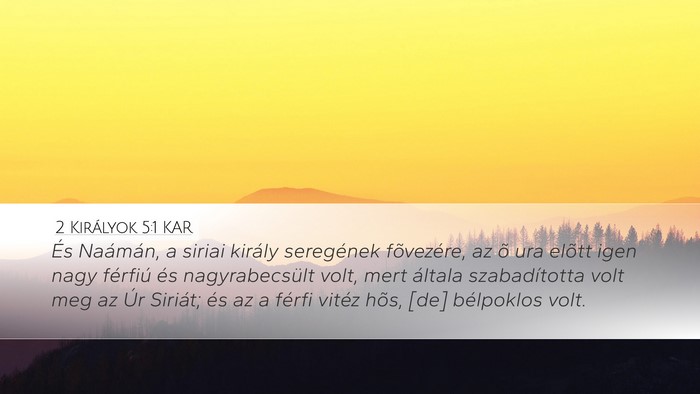 2 Királyok 5:1 KAR Bible Verse Image