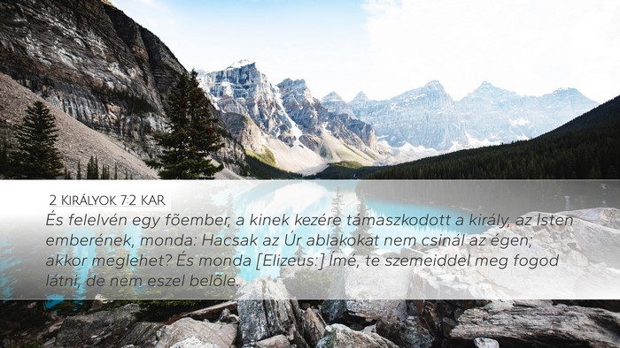 2 Királyok 7:2 KAR Bible Verse Image