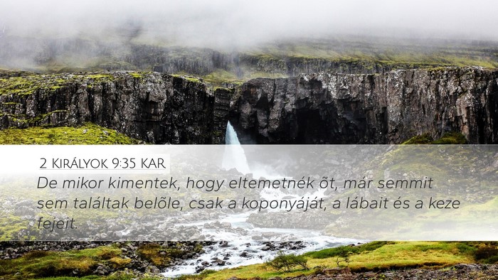 2 Királyok 9:35 KAR Bible Verse Image