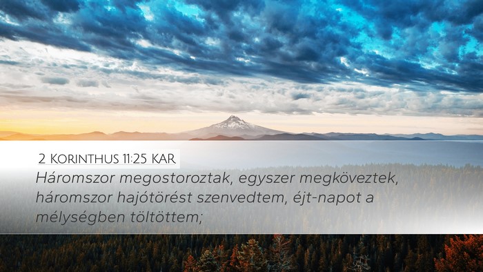 2 Korinthus 11:25 KAR Bible Verse Image