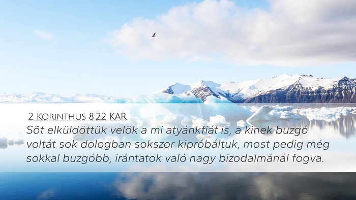 2 Korinthus 8:22 KAR Bible Verse Image