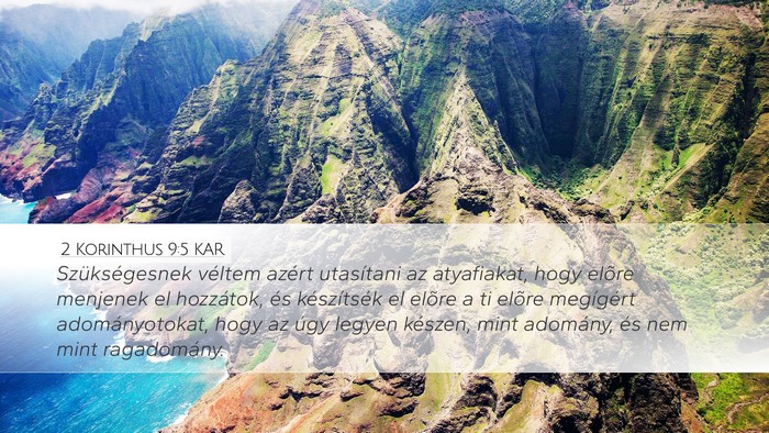2 Korinthus 9:5 KAR Bible Verse Image
