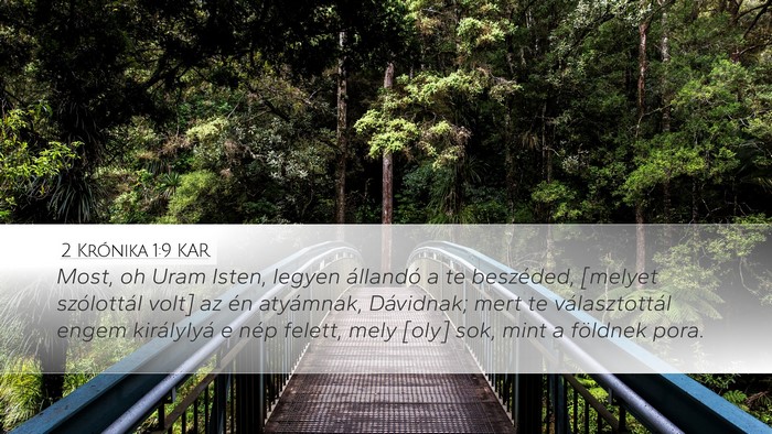 2 Krónika 1:9 KAR Bible Verse Image