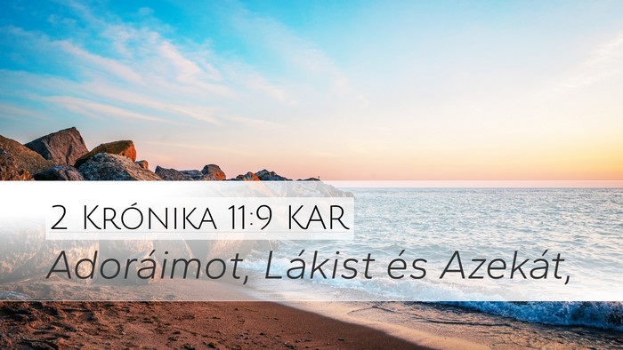 2 Krónika 11:9 KAR Bible Verse Image