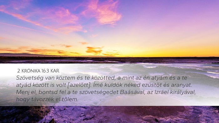 2 Krónika 16:3 KAR Bible Verse Image