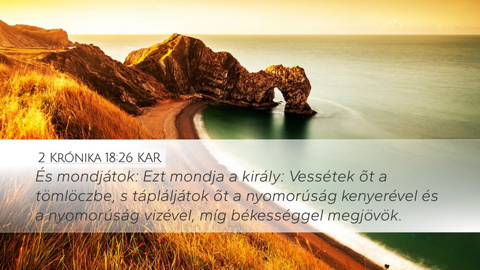 2 Krónika 18:26 KAR Bible Verse Image