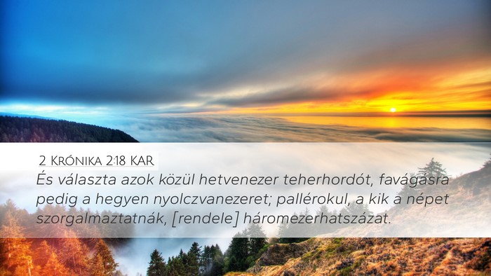 2 Krónika 2:18 KAR Bible Verse Image