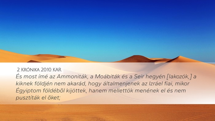 2 Krónika 20:10 KAR Bible Verse Image