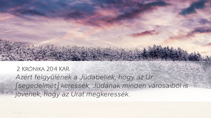 2 Krónika 20:4 KAR Bible Verse Image