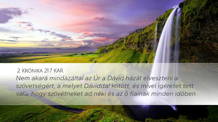 2 Krónika 21:7 KAR Bible Verse Image