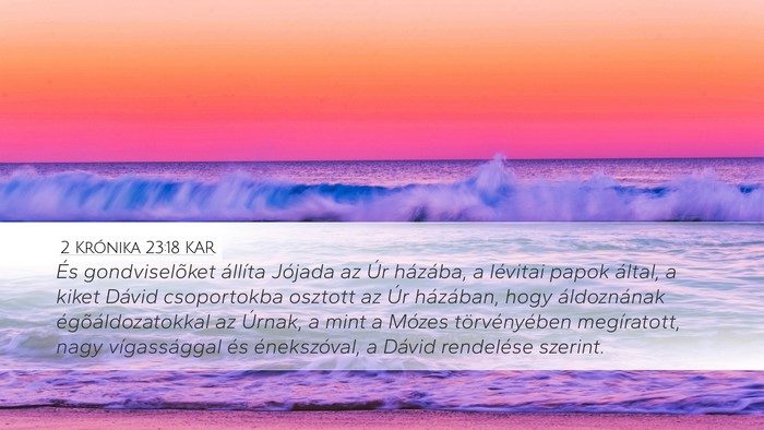 2 Krónika 23:18 KAR Bible Verse Image