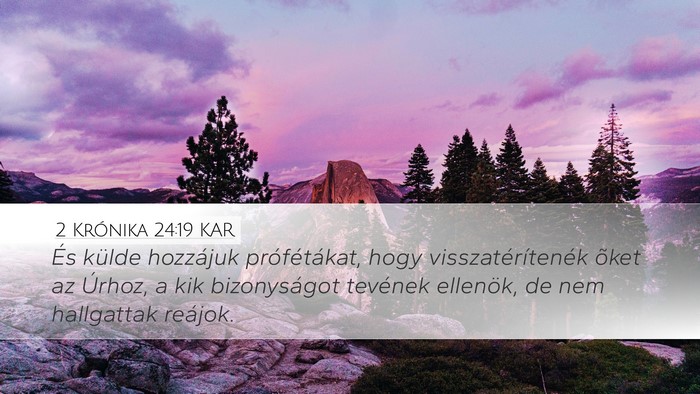 2 Krónika 24:19 KAR Bible Verse Image