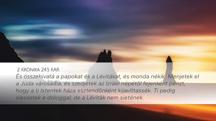 2 Krónika 24:5 KAR Bible Verse Image