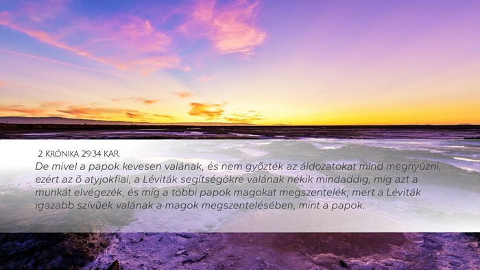 2 Krónika 29:34 KAR Bible Verse Image