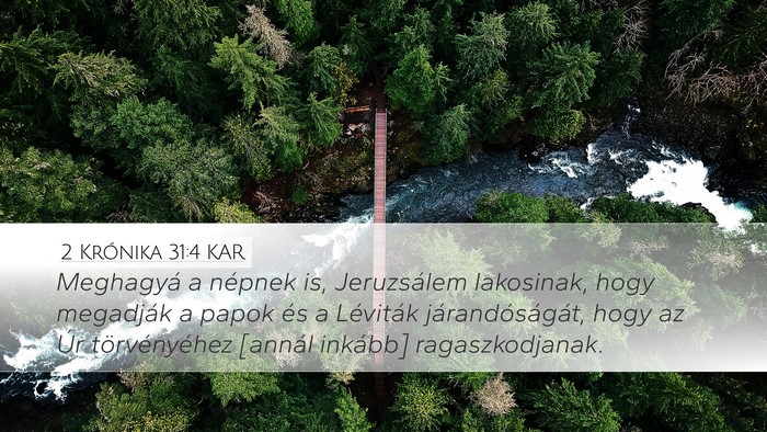 2 Krónika 31:4 KAR Bible Verse Image