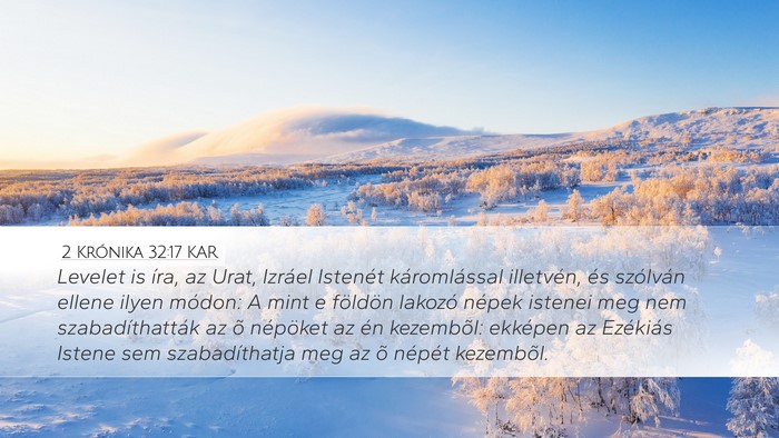 2 Krónika 32:17 KAR Bible Verse Image