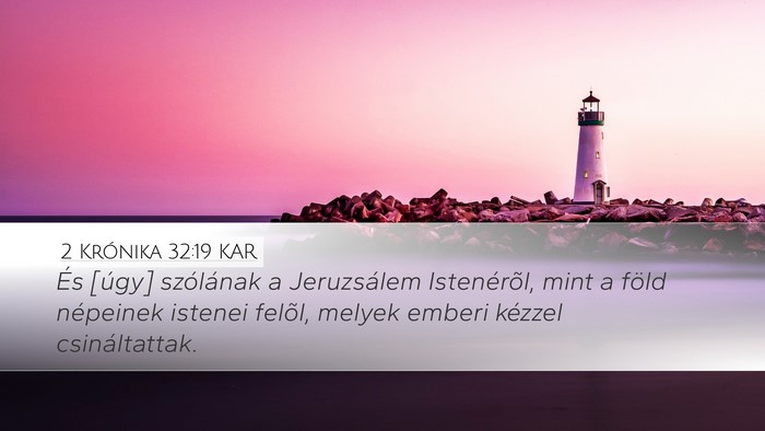 2 Krónika 32:19 KAR Bible Verse Image