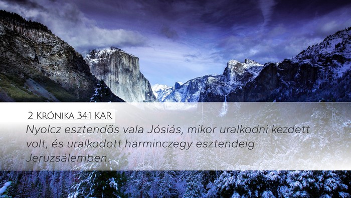 2 Krónika 34:1 KAR Bible Verse Image