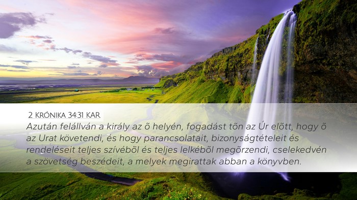2 Krónika 34:31 KAR Bible Verse Image