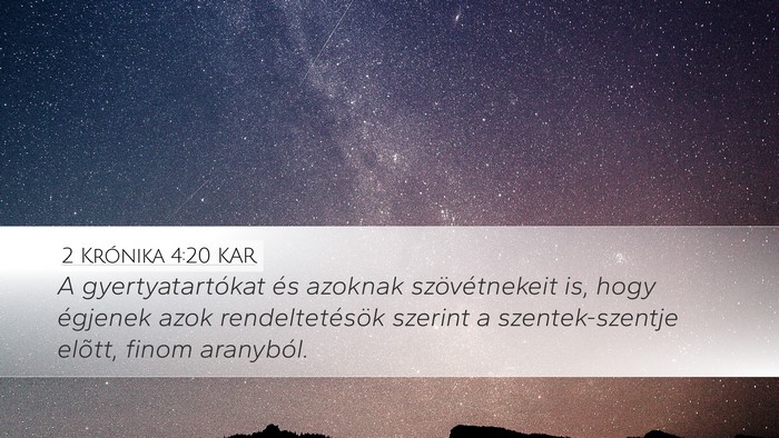 2 Krónika 4:20 KAR Bible Verse Image