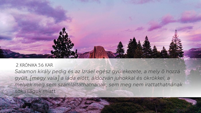 2 Krónika 5:6 KAR Bible Verse Image
