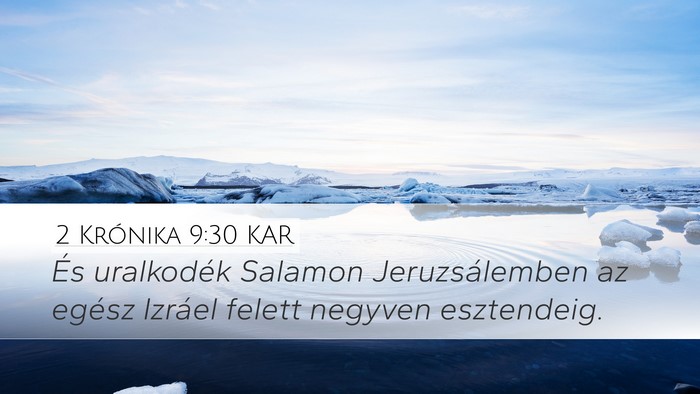 2 Krónika 9:30 KAR Bible Verse Image
