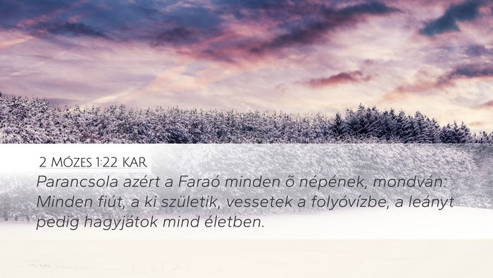 2 Mózes 1:22 KAR Bible Verse Image