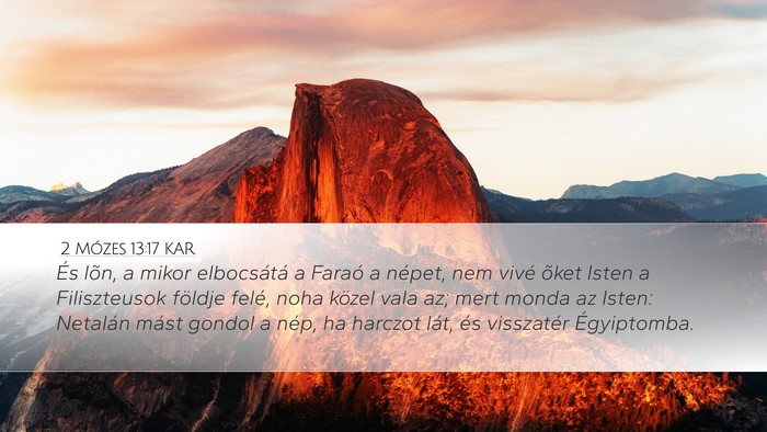 2 Mózes 13:17 KAR Bible Verse Image