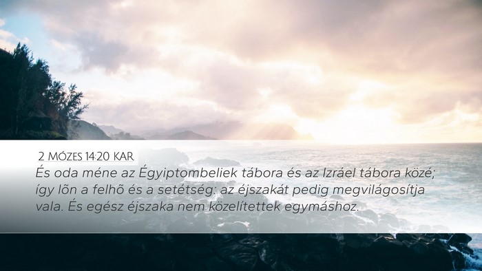 2 Mózes 14:20 KAR Bible Verse Image