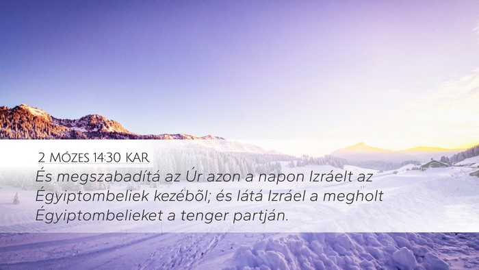 2 Mózes 14:30 KAR Bible Verse Image