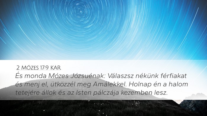 2 Mózes 17:9 KAR Bible Verse Image