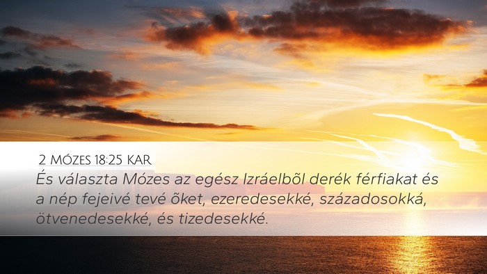 2 Mózes 18:25 KAR Bible Verse Image