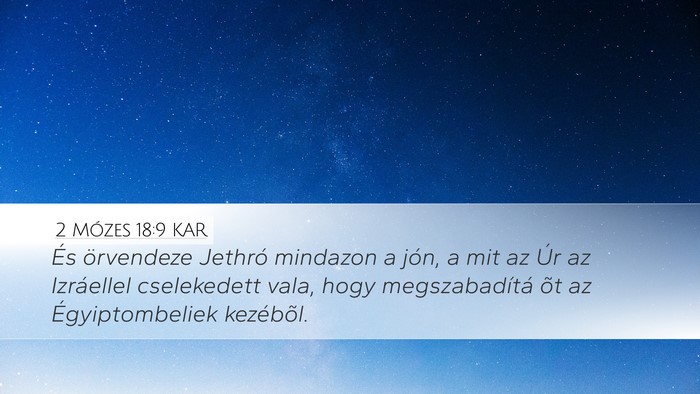 2 Mózes 18:9 KAR Bible Verse Image