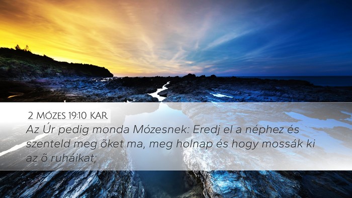 2 Mózes 19:10 KAR Bible Verse Image