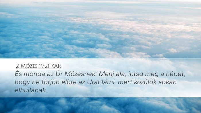 2 Mózes 19:21 KAR Bible Verse Image