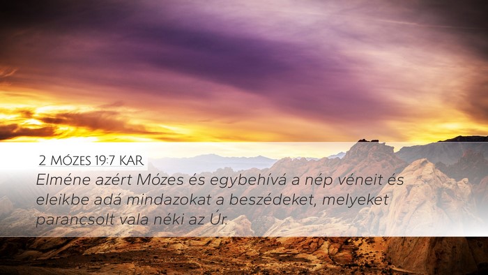 2 Mózes 19:7 KAR Bible Verse Image