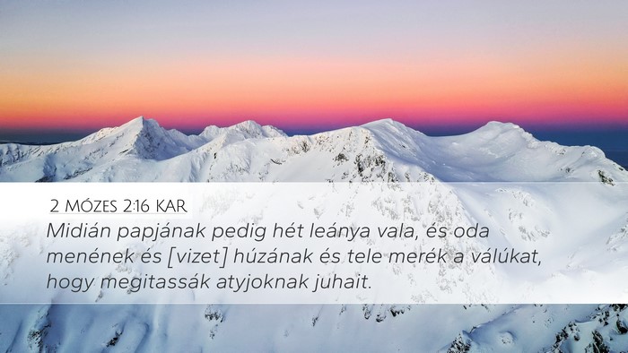 2 Mózes 2:16 KAR Bible Verse Image