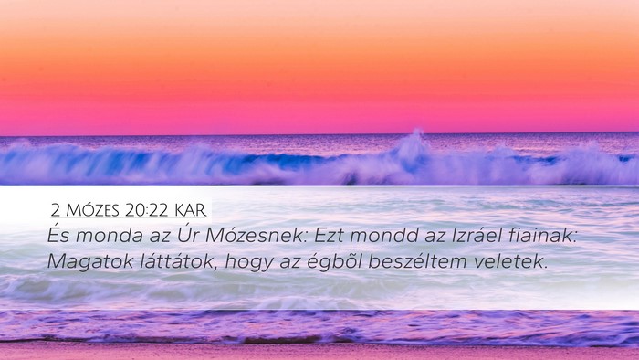 2 Mózes 20:22 KAR Bible Verse Image