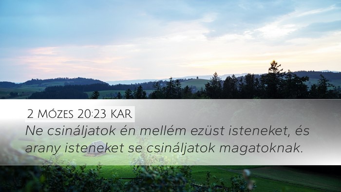 2 Mózes 20:23 KAR Bible Verse Image